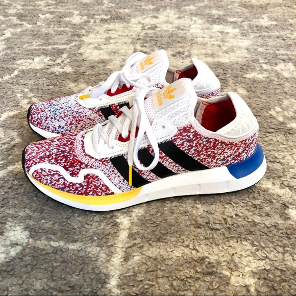 Adidas Swift Run X J FTWR White Black Blue FY2156 - Picture 4 of 10